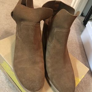 BP Brice Notched Suede Bootie